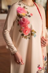 Komal Printed with Handwork 3pc