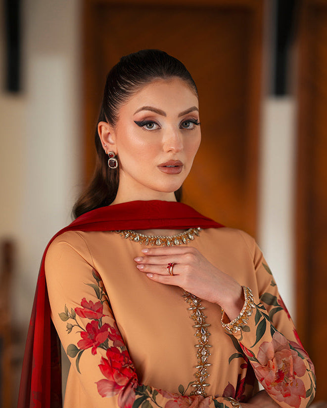 Kaif Printed with Handwork 3pc