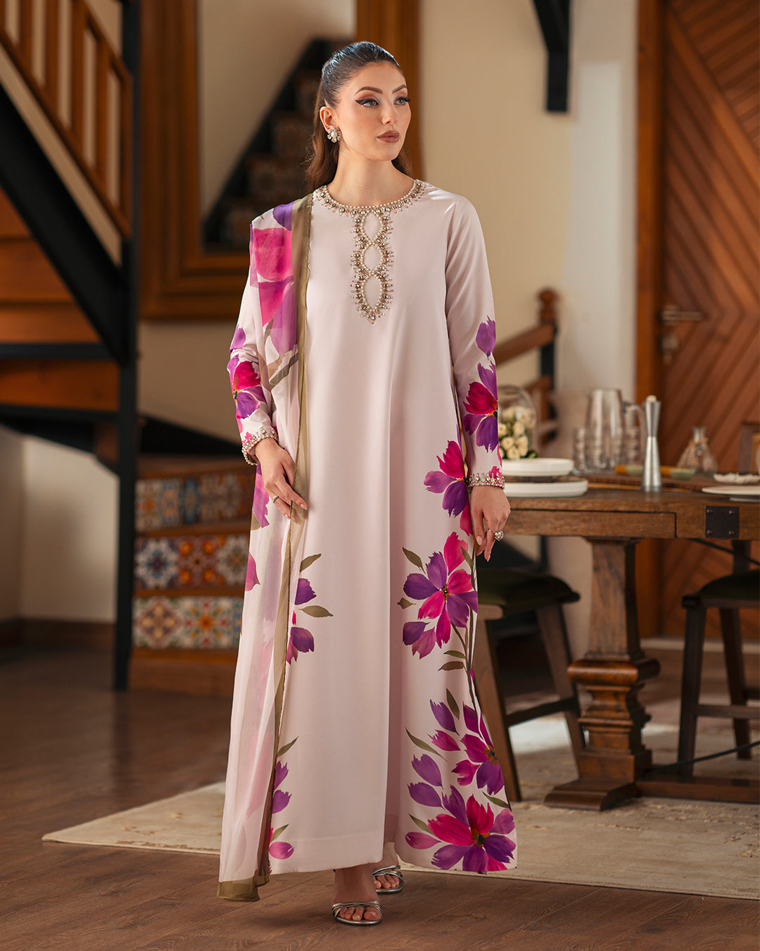 Gulaab Digital with Handwork 3pc