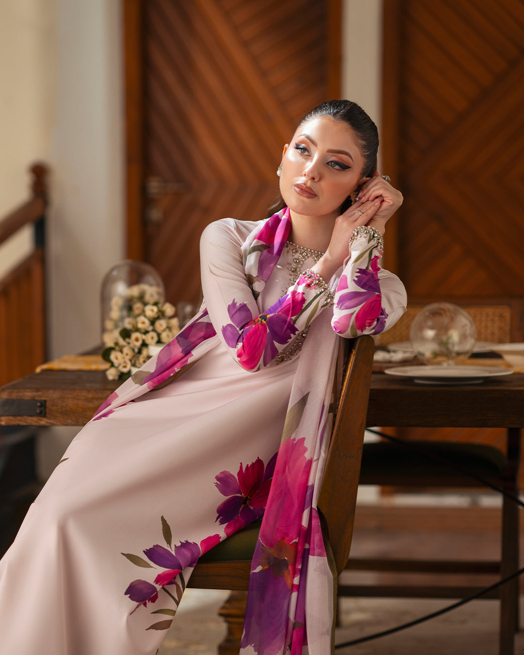 Gulaab Digital with Handwork 3pc