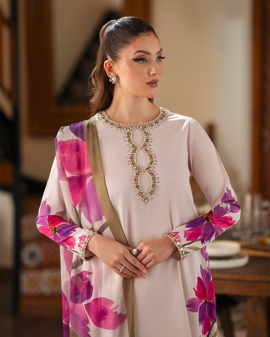 Gulaab Digital with Handwork 3pc